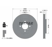TEXTAR 92026503 Brake disc