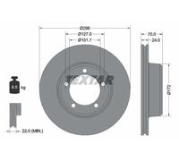 TEXTAR 92061300 Brake disc