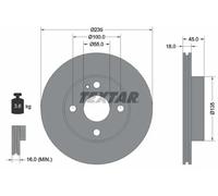 2x Brake disc internally vented 92061500 TEXTAR for MAZDA 323 S Mk IV MX-5