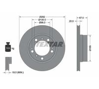 TEXTAR 92088903 Brake disc