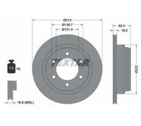 TEXTAR 92091600 Brake disc