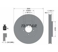 TEXTAR 92099003 Brake disc