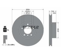 Textar 92107105 Brake Disc