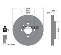TEXTAR 92110300 Brake disc