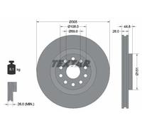 TEXTAR 92115800 Brake disc