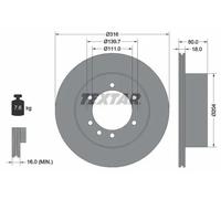 TEXTAR 92129900 Brake disc