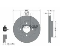 TEXTAR 92130800 Brake disc