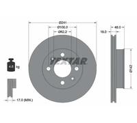 TEXTAR 92134103 Brake disc