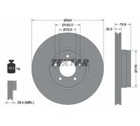 Textar 92134400 Brake Disc