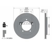 TEXTAR 92136800 Brake disc