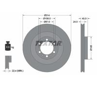 2x New Brake Disc for MITSUBISHI MITSUBISHI (BJC) PEUGEOT:L200,STRADA,STRAKER