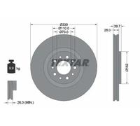 TEXTAR 92145103 Brake disc