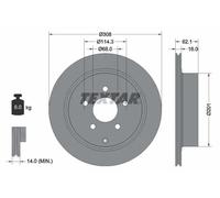 TEXTAR 92149303 Brake disc