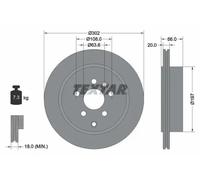 TEXTAR 92162803 Brake disc
