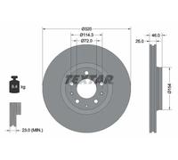 TEXTAR 92166300 Brake disc