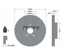 TEXTAR 92173103 Brake disc
