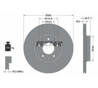TEXTAR 92174503 Brake disc