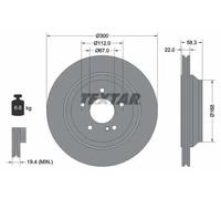 TEXTAR 92176303 Brake disc