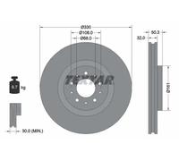 TEXTAR 92178103 Brake disc