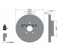 TEXTAR 92179503 Brake disc