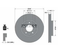 TEXTAR 92180803 Brake disc
