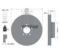 Textar 92182425 Brake Disc
