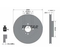 Textar 92183505 Brake Disc
