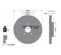 TEXTAR 92195000 Brake disc