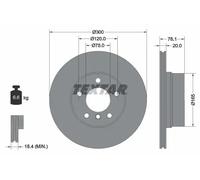 TEXTAR 92199503 Brake disc