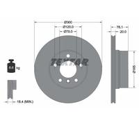 TEXTAR 92199503 Brake disc