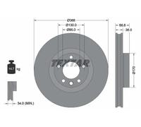 Textar 92213603 Brake Disc
