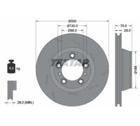 Textar 92220707 Brake Disc