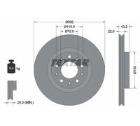 Textar 92221103 Brake Disc