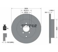 TEXTAR 92223603 Brake disc