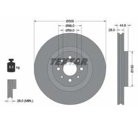 TEXTAR 92228503 Brake disc