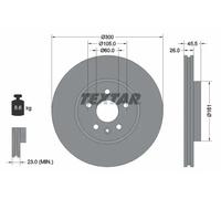 TEXTAR 92243303 Brake disc