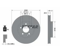 TEXTAR 92254803 Brake disc