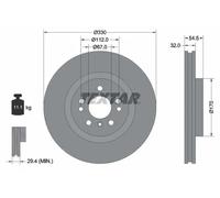 TEXTAR 92260405 Brake disc