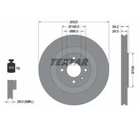 Textar 92267103 Brake Disc