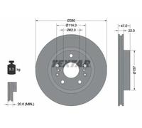 TEXTAR 92268303 Brake disc