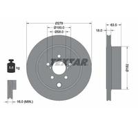 TEXTAR 92278503 Brake disc