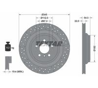 TEXTAR 92283703 Brake disc