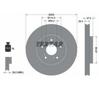 TEXTAR 92284603 Brake disc