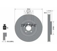 TEXTAR 92289905 Brake disc