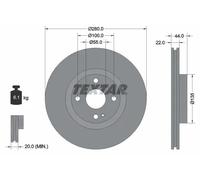 TEXTAR 92301503 Brake disc