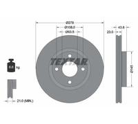 TEXTAR 92303203 Brake disc