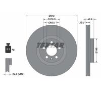 TEXTAR 92303303 Brake disc