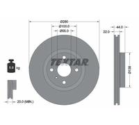 Textar 92304205 Brake Disc