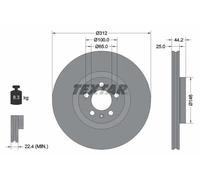Textar 92306405 Brake Disc