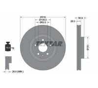 TEXTAR 92309603 Brake disc